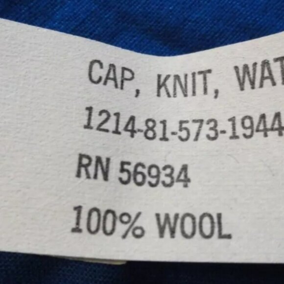 QATAR NAVY GI BLUE WINTER COLD WEATHER WATCH WOOL KNIT CUFFED BEANIE CAP RC 997